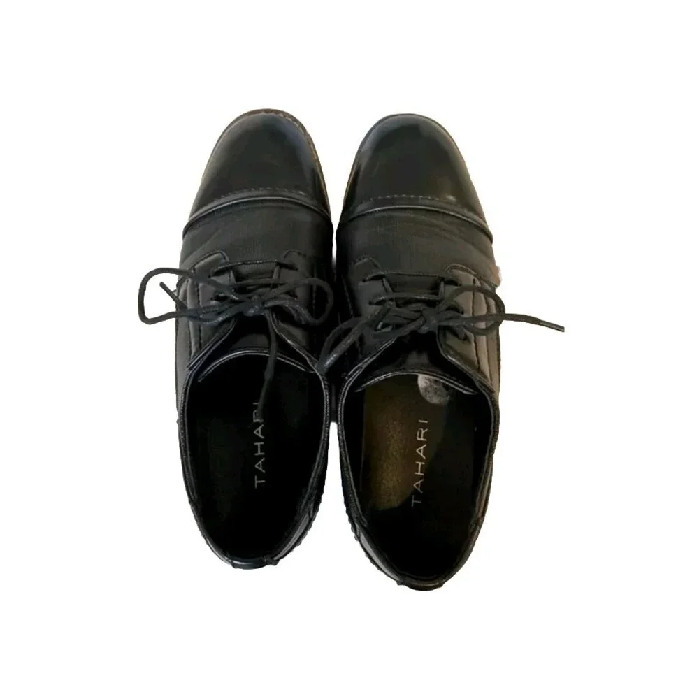 Tahari Boys Oxford Lace Up Dress Black Shoe Size‎ 5